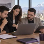 Aksaray web tasarım firması seçimi için teklif ve teknik kapsam inceleyen işletme ekibi